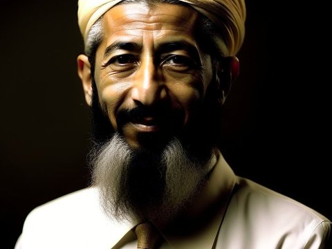 Portrait of a Bearded Man in Traditional Attire