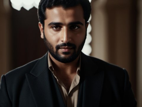 Portrait of a Confident Man in Formal Attire