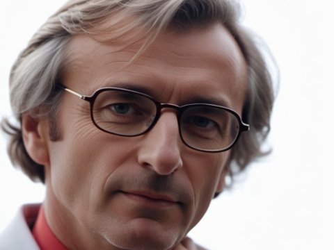 Portrait of a Mature Man with Glasses