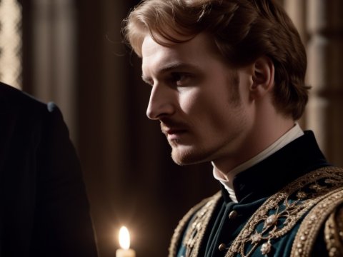 Portrait of a Nobleman in Ornate Historical Attire