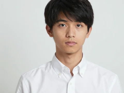 Portrait of a Young Man in White Shirt