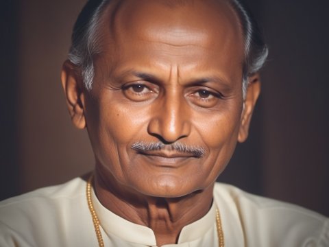 Portrait of Elderly Man in Traditional Attire