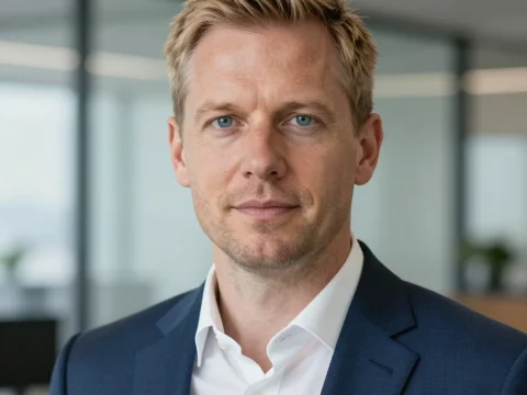 Professional German Businessman in Modern Office