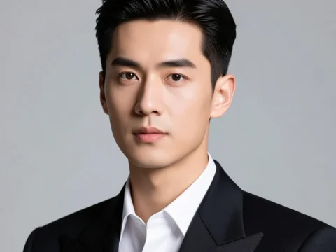 Professional Portrait of a Young Asian Man in Suit
