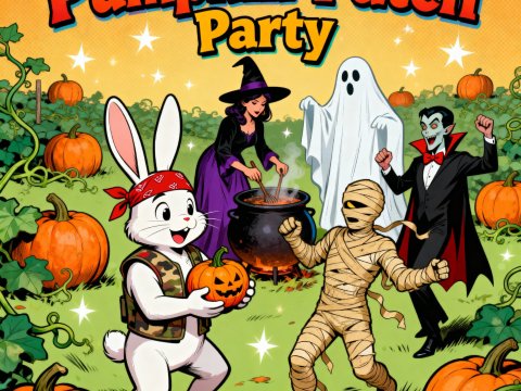 Pumpkin Patch Party Halloween Album Cover