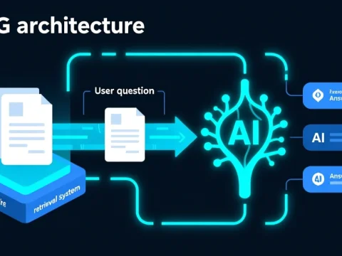RAG Architecture Infographic Diagram