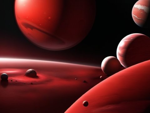 Red Planets in a Distant Galaxy