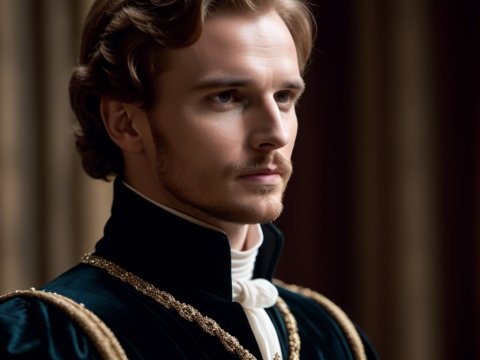 Regal Young Nobleman in Renaissance Attire