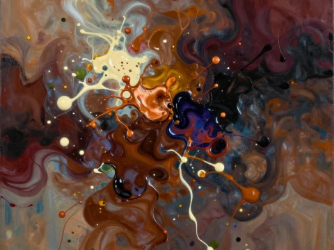 Resinous Perfume Abstract Explosion