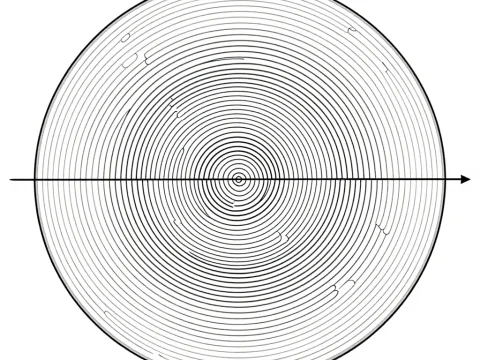 Schematic Diagram of Thin Film Interference Pattern