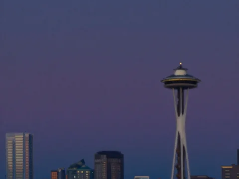 Seattle Skyline at Dusk with Space Needle
