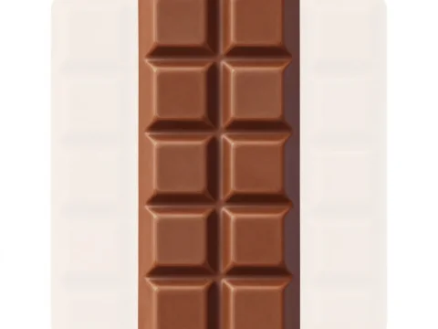Simple Milk Chocolate Bar Illustration