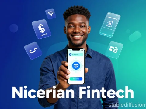 Smiling Man Promoting Nigerian Fintech App