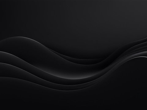 Smooth Black Abstract Gradient Waves