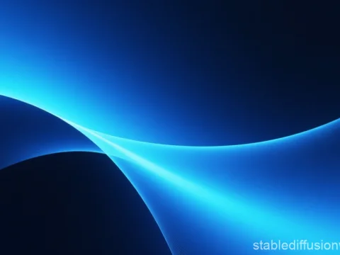 Smooth Blue Abstract Gradient Wave