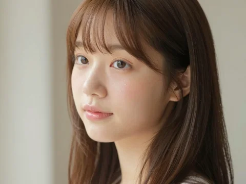 Soft Natural Portrait of a Young Woman