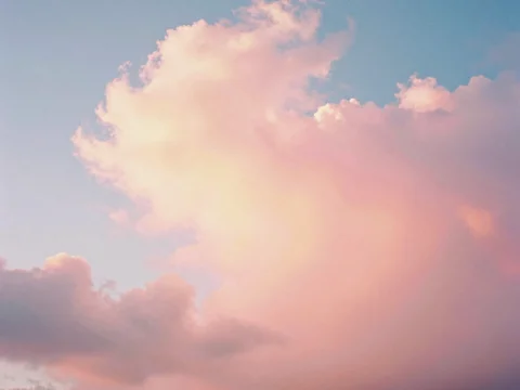 Soft Pastel Clouds at Sunset