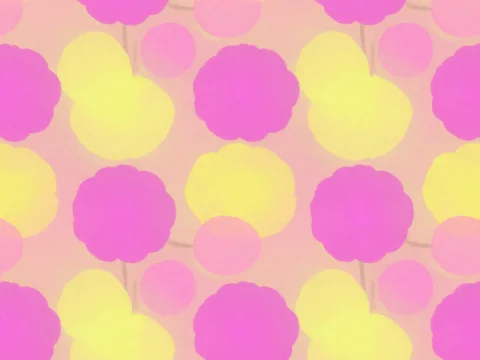 Soft Pastel Floral Pattern in Pink and Yellow