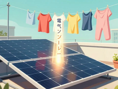 Solar Panels Harvesting Energy on a Sunny Rooftop