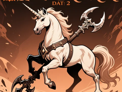 Spirit Breaker Unicorn Warrior Illustration