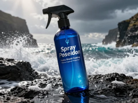 Spray Poseidon Hydro Shield Coating by the Ocean