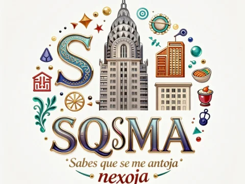 SQsMA Mexican Logo Design with Iconic Architecture and Food Elements