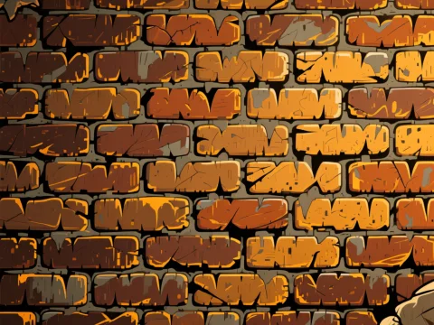 Stylized Arcane Brick Wall Texture