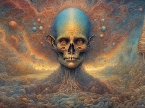 Surreal Evolution of Human Consciousness in Cosmic Dreamscape