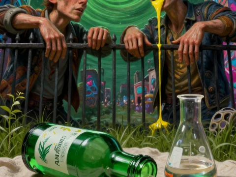 Surreal Lab Experiment in Urban Alley