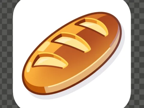 Symmetrical Baguette Icon Illustration