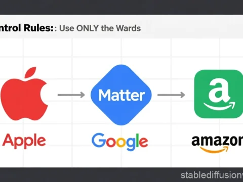 Tech Logos Connected Through Matter Protocol