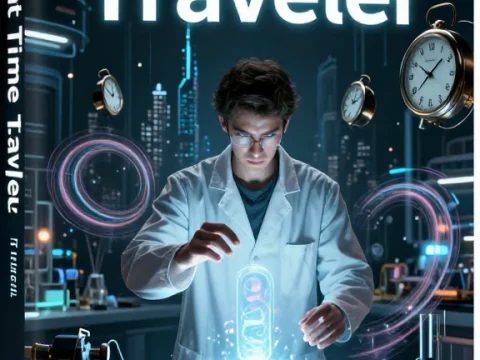 The Last Time Traveler Sci-Fi Book Cover