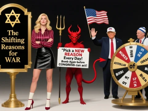 The Shifting Reasons for War Political Satire