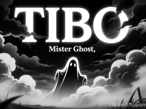 TIBO Mister Ghost Poster in Noir Style