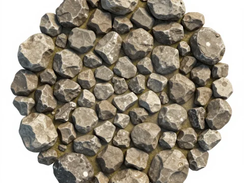 Top-Down View of a Rock Pile