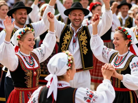 Traditional Slavonian Folk Dance Celebration
