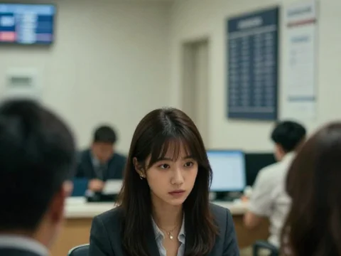 Travel Agent Advising Clients in Office