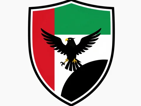 UAE Football Crest with Eagle Emblem