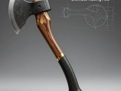 Ultimate Racing Axe with Detailed Blueprint