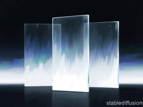 Ultra Minimalist Gradient Glass Panels