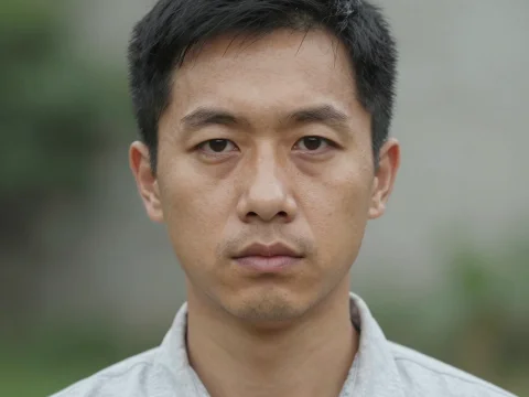 Ultra Realistic Portrait of a Serious Young Man