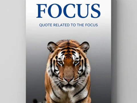 Ultra Realistic Tiger Focus Poster