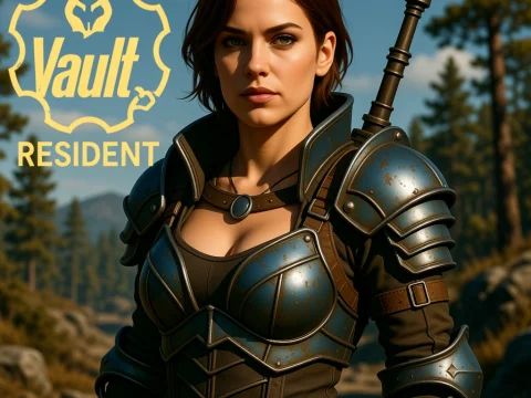 Vault Resident in Post-Apocalyptic Armor