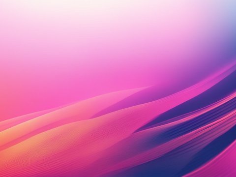 Vibrant Abstract Waves in Pink and Blue Gradient