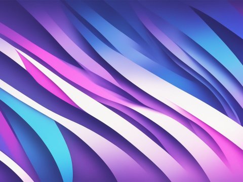 Vibrant Abstract Waves in Purple and Blue