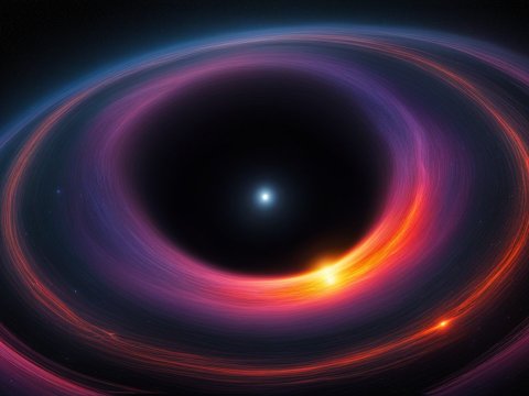 Vibrant Accretion Disk Orbiting a Black Hole