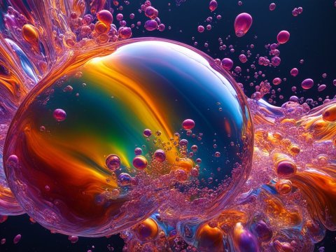 Vibrant Immiscible Liquids in Dynamic Flow