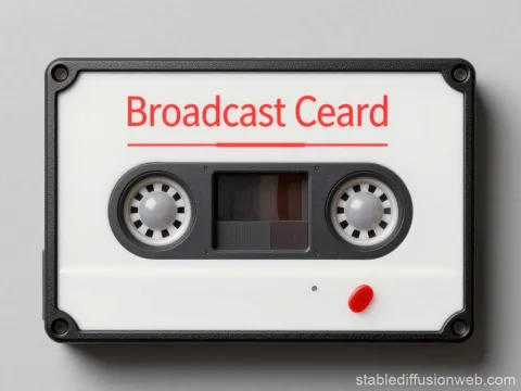 Vintage Audio Cassette with Broadcast Ceard Label