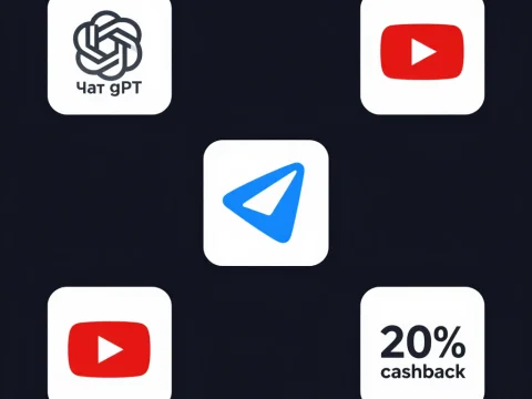 VPN Related Promotional Icons with Cashback Offer