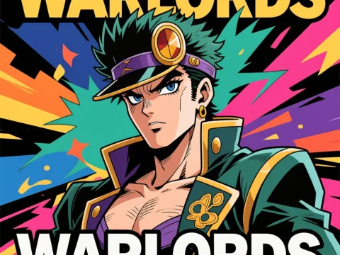 Warlord Character in JoJo Anime Style